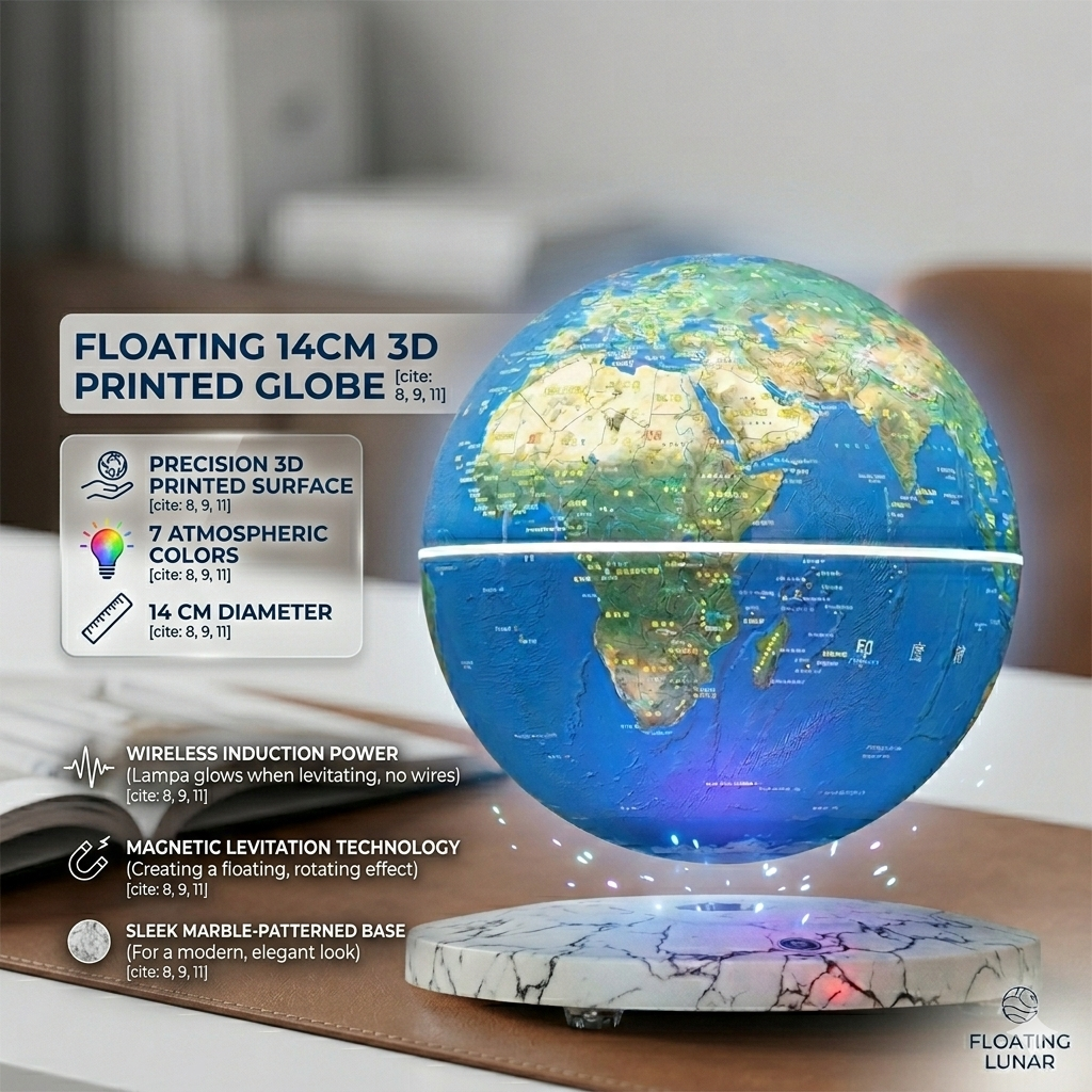 Magnetic Levitating Moon Lamp