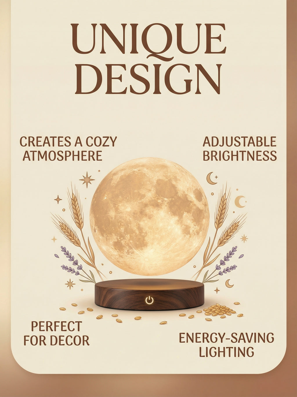 Magnetic Levitating Moon Lamp